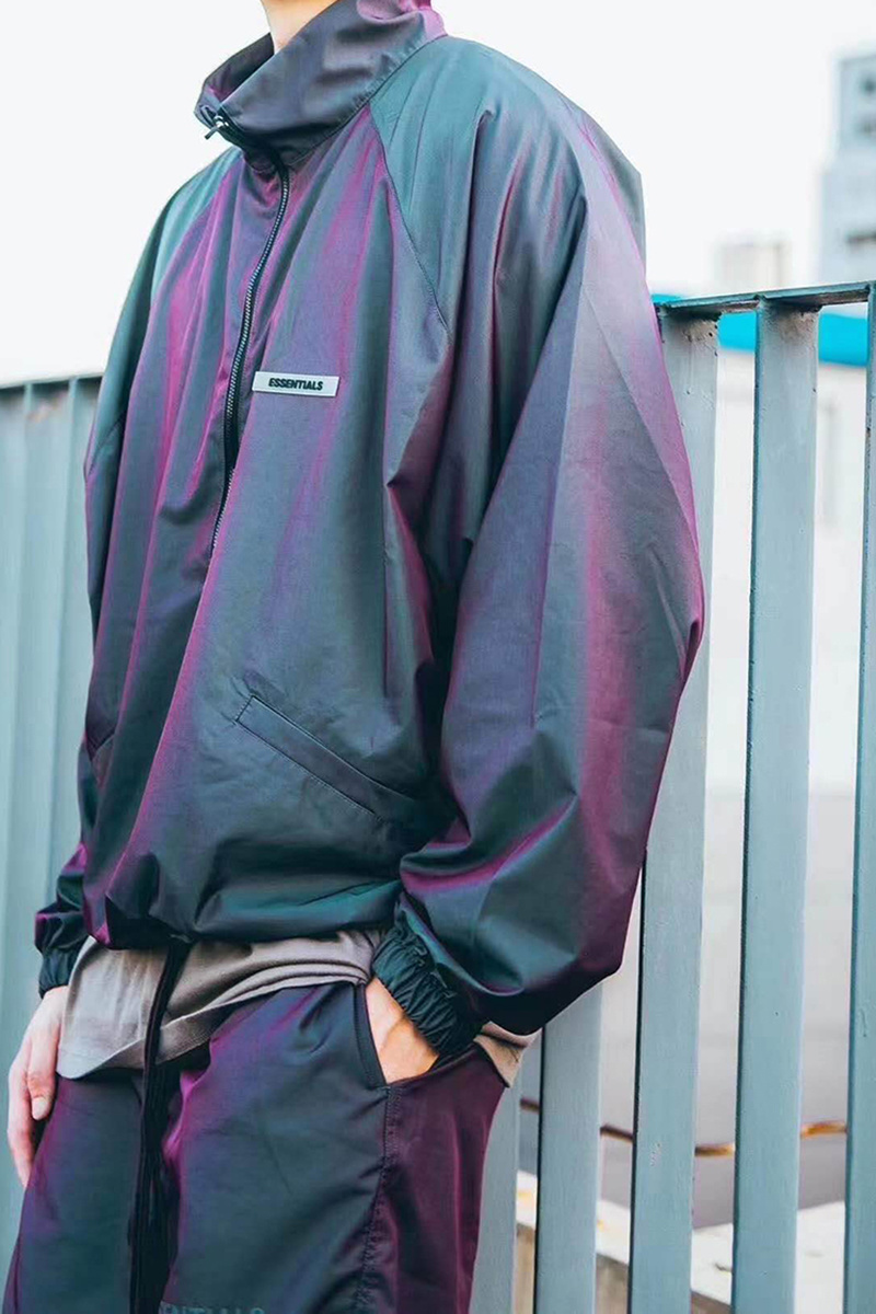 

2021 New Double-zip Drawstring Laser Reflective Jacket High Street Hip Hop Fashion Essentials Jackets 1qnn