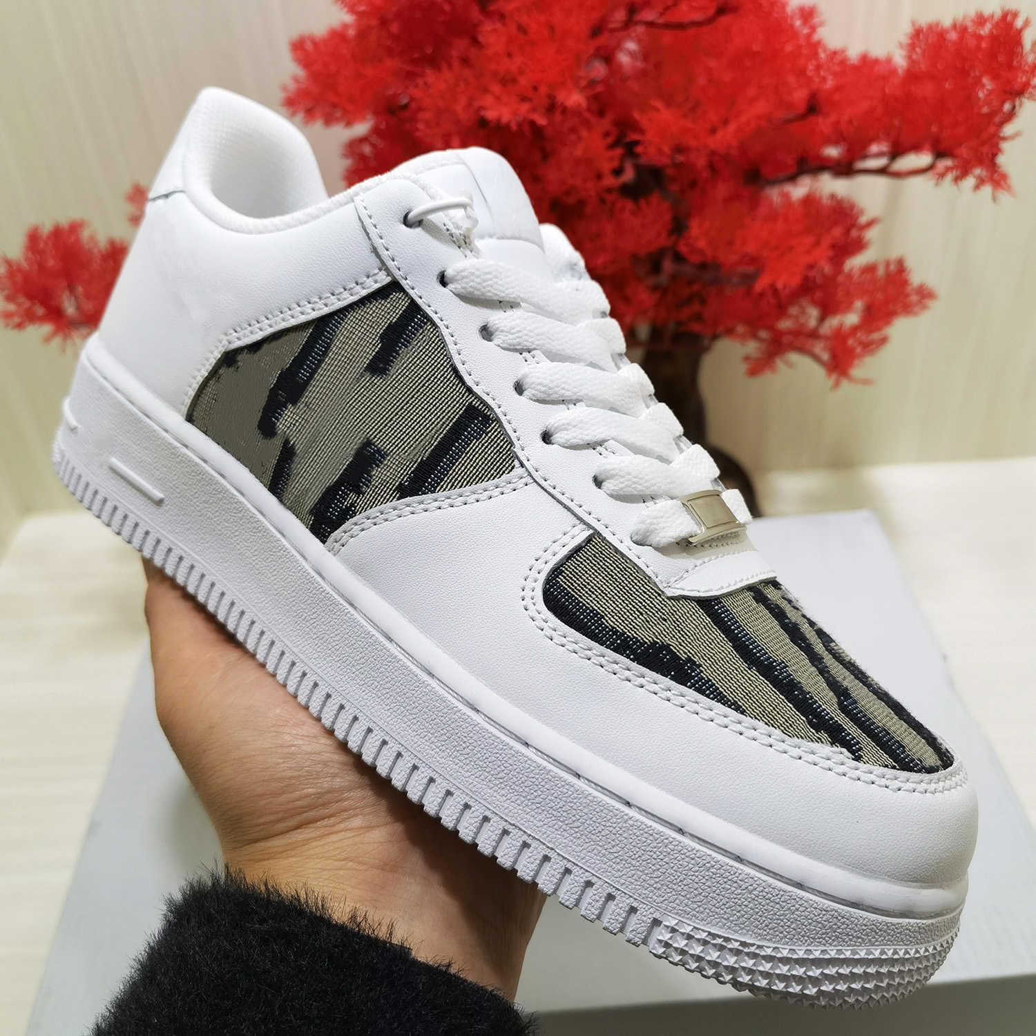 

With box knitting D and airforces 1s luxury brand women casual shoes Designer men running outdoor driving Pure white sneakers