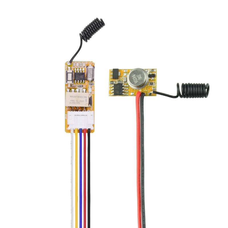

Smart Home Control DC3.5V-DC12V Mini Relay Receiver DC3V-DC12V Transmitter PCB Power ON Transmitting 3.7V 4.5V 5V 6V 7.4V 9V 12V Wireless TX