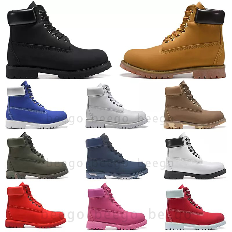 

Rubber boots designer land mens womens shoes Ankle winter for cowboy classic women yellow blue black hiking work Motorcycle boot leather Platform men booties 36-46, See more colors