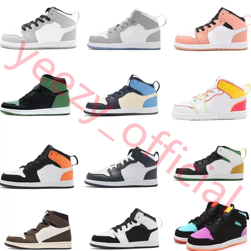 

Infant Kids Toddlers Basketball Shoes Dark Mocha Designer Mid Sneaker Boys Girls Youth Trainers Volt Gold High Light Smoke Grey Candy Sport Casual Running Sneakers, Fill postage