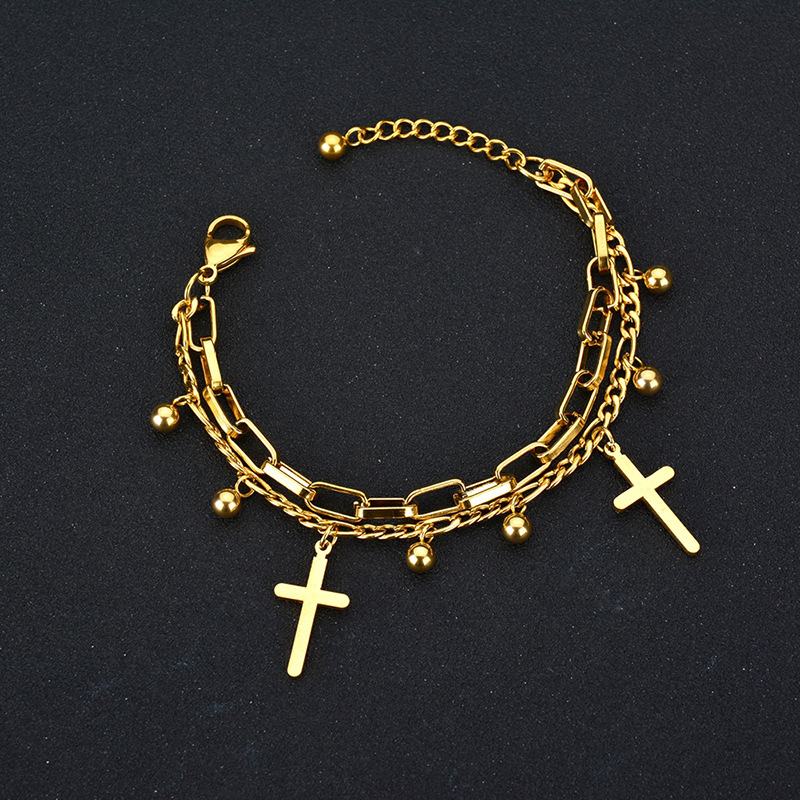 

Bracelet Luxury\u00A0designer baseball three hearts of steel charm girl