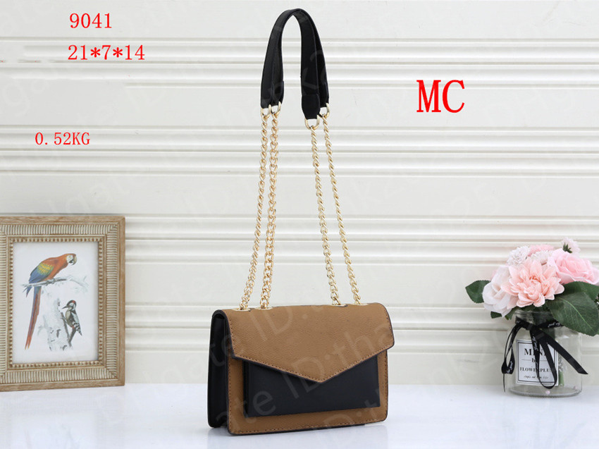 

2021 high-quality best-selling designer luxury women handbag fashion diagonal bag with Chain Shoulder Bag buckle handbag, Brown