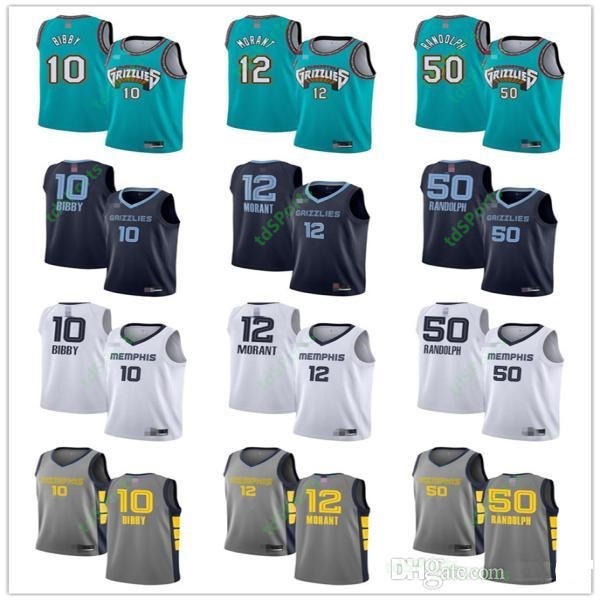 

Mens Womens Youth Ja Morant 50 Zach Randolph 10 Mike Bibby Green white blue custom Basketball Jerseys, As shown in illustration