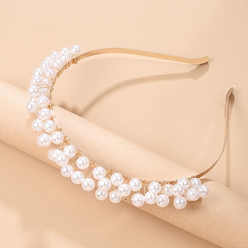 

Pearl Flower Hairbands For women Bride Hair Accessories For Girls Hair Band Bows Hairband Headbands