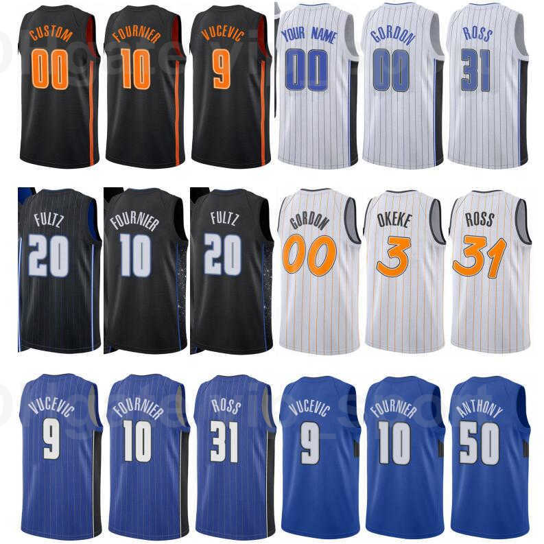 

Men Print City Earned Edition Basketball Chuma Okeke Jersey 3 Mohamed Bamba 5 Cole Anthony 50 Carter-Williams 7 Custom Name Number Color, Blue