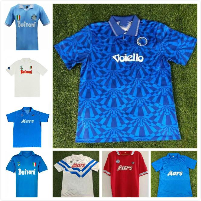 

87 88 Retro napoli soccer jersey classic shirts Maradona 1987 1988 Napoles jerseys Giordan MAGICA 1926 Napoli Retro football shirt, Black;yellow