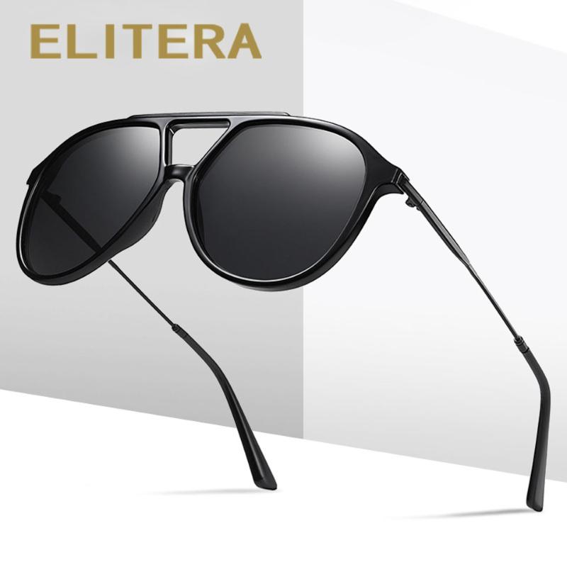 

Sunglasses ELITERA Brand Men Polarized UV400 Goggles Male Sun Glasses Women Female Vintage Driving Eyewear