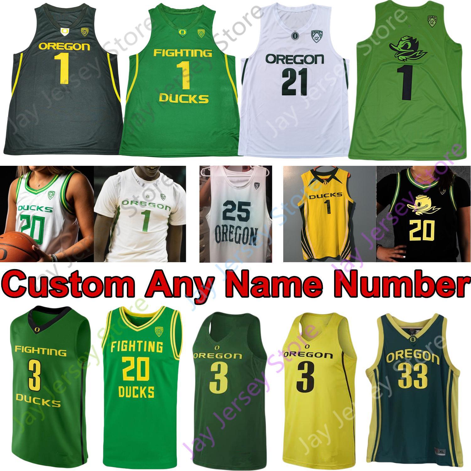 

1120 Oregon Ducks Basketball Jersey NCAA College Payton Pritchard Anthony Mathis Chris Duarte Juiston Francis Okoro Patterson Richardson Bol, Black;yellow