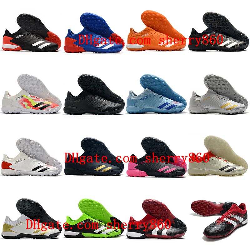 

2021 Soccer Shoes Mens Cleats PREDATOR 20.3 L TF Turf Football Boots lower Sneakers White/Black, As picture 6