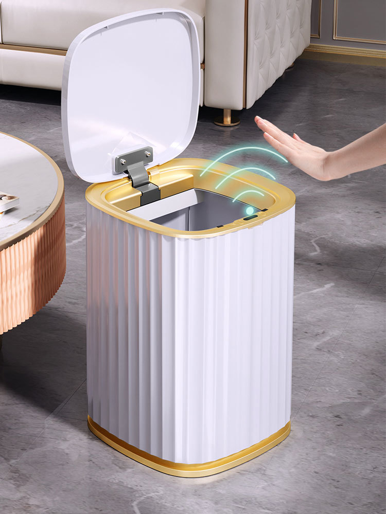 

Joybos Automatic Smart Sensor Trash Can Harp Waterproof Garbage Bucket Dustbin Bathroom Kitchen Cabinet Storage Narrow Bin JX95