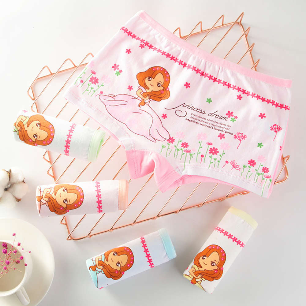 

Children's pes women's boxers cotton baby little girl child big primary school student's boxer girls' Pes, Camo