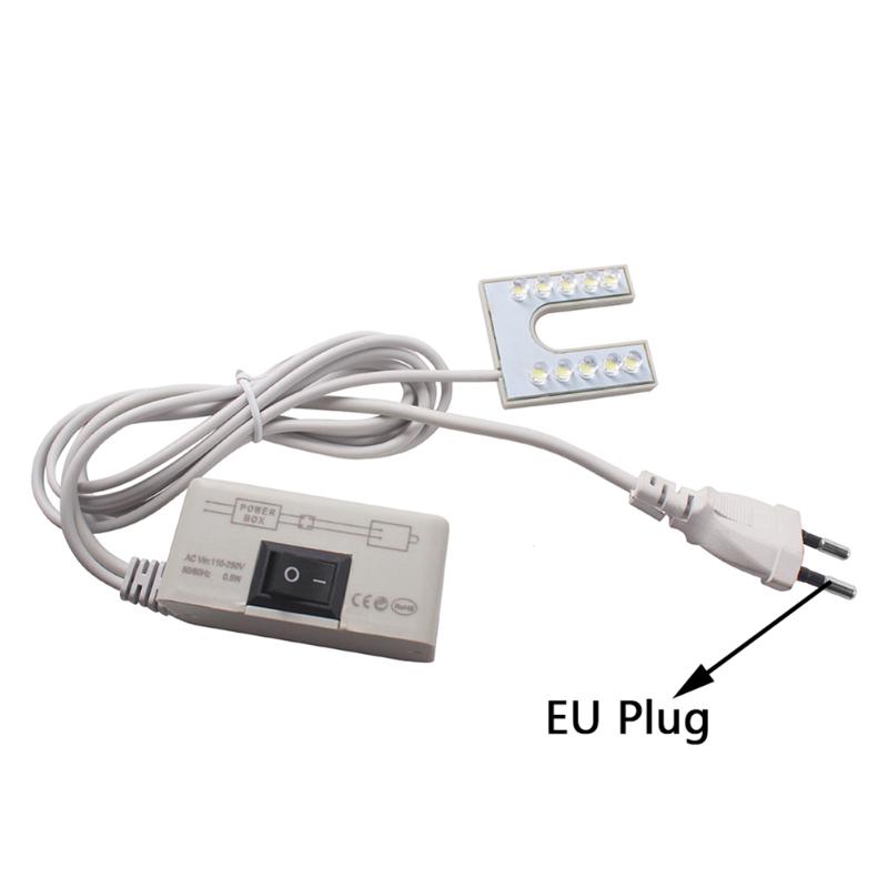 

Car Headlights Sewing Machine Light 10 LEDs Magnetic Mount 6500K Flexible Work Lamp For Drill Press LED Working