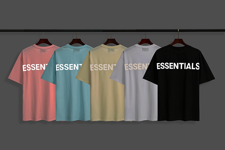 

2021 FEAR OF GOD Essentials LOS Angeles 3M Reflection Men Women Designer T Shirts Summer Casual Mens Cotton Short Sleeve Street FOG, White;black