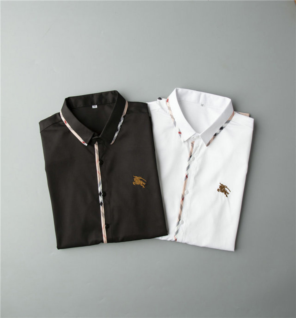 

Spring and autumn new fashion brand men's shirts and sweaters breathable comfortable and fashionable all-match6, White;black
