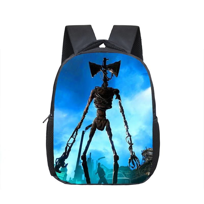

Backpack 12 Inch Siren Head Kindergarten Children School Bags Baby Toddler Bag Boys Girls For Kids Gift, 002