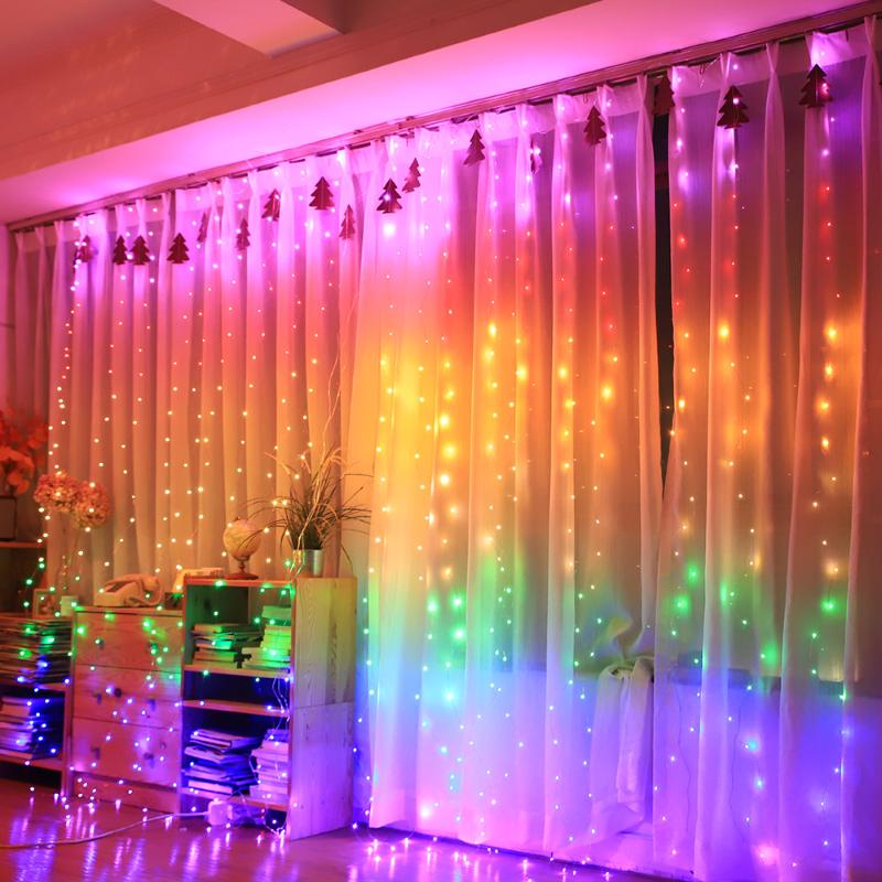 

Twinkle Star String Light 300 LED Window Curtain String Light For Wedding Party Garden Home Bedroom Decoration