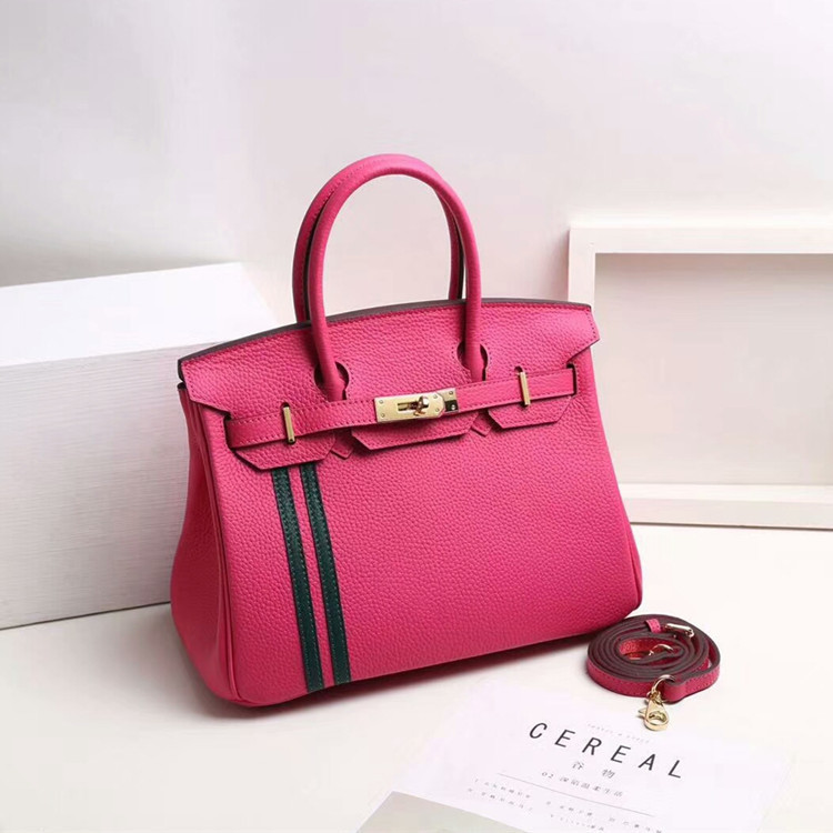 

new head layer leather handbag one shoulder slanting bag vertical grain edge fashion Purses Luxury Outlet, 25 inch rose