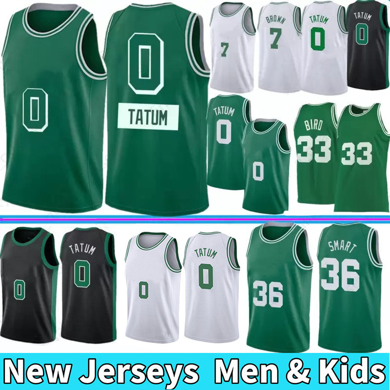 

2021 2022 Printed Jayson Tatum Basketball Jerseys Jaylen Men Brown Derrick White Marcus Smart Daniel Theis Robert Williams III 75th Anniversary jerseys Al Horford, Colour 1