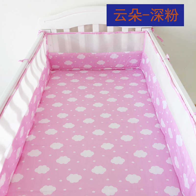 

180*30cm Breathable Summer Baby Bedding Bumper Anti-collision Around Baby Cot Bumper 3D Mesh Safety Baby Crib Protector Guard Q0828