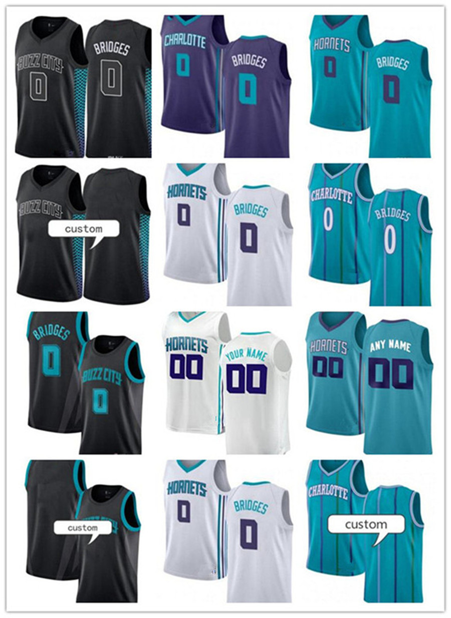 

2021 best Mens Womens Youth 0 Miles Bridges custom Basketball Jerseys Hornet White Black Purple Green, Black;red
