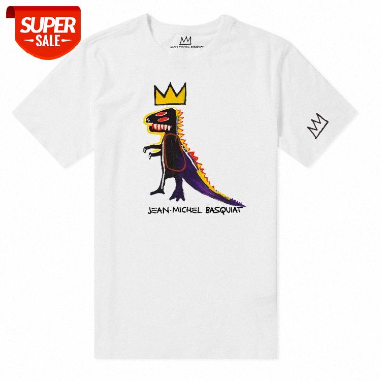 

Graffiti artist Basquiat Jean-Michel t-shirt cotton men and women joint short t #Dn0x, C1 black