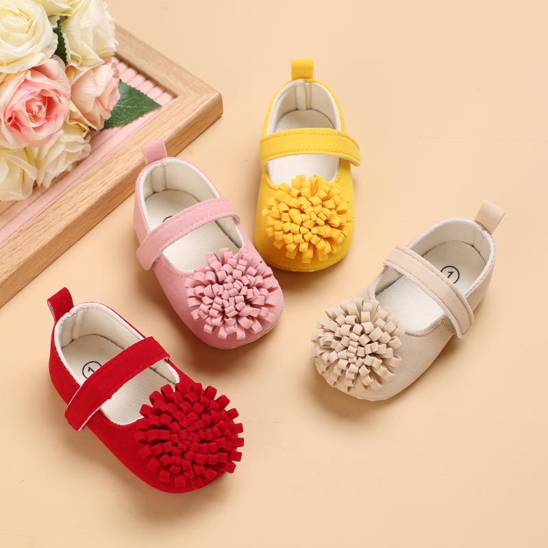 

First Walkers Baby Girls Cotton Soft Sole Shoes Retro Spring Autumn Toddlers Prewalkers Infant Bottom 0-18M