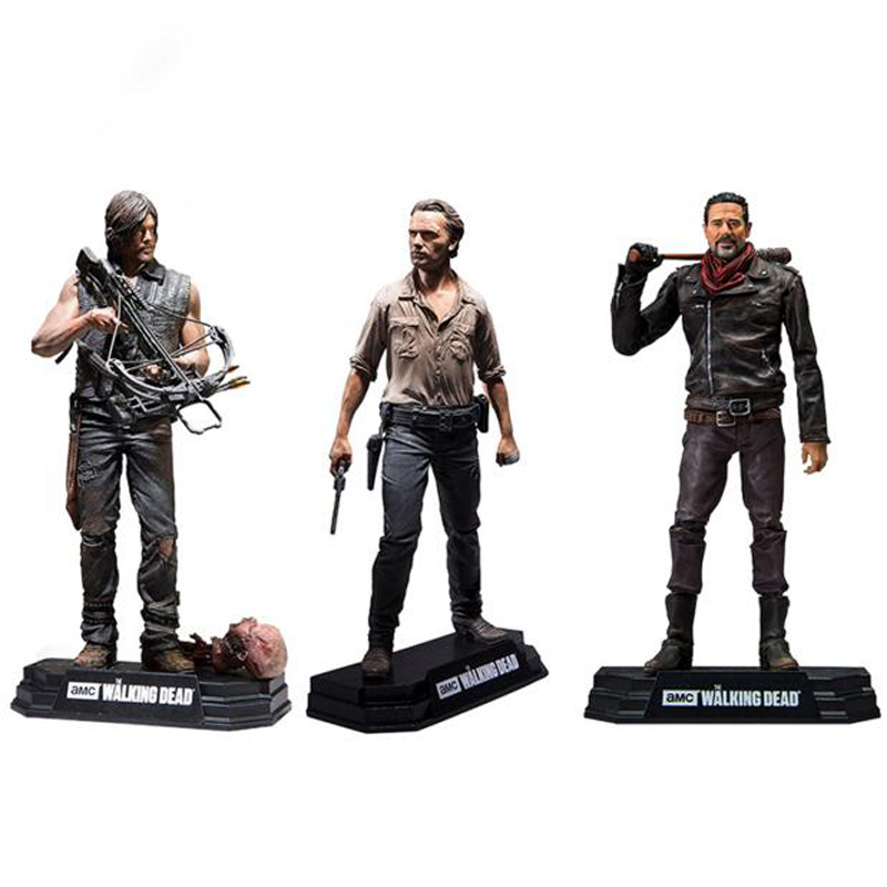 

Movie the Walking Dead Characters Rick Daryl Negan Pvc Action Figure Collectible Model Toys, No retail box
