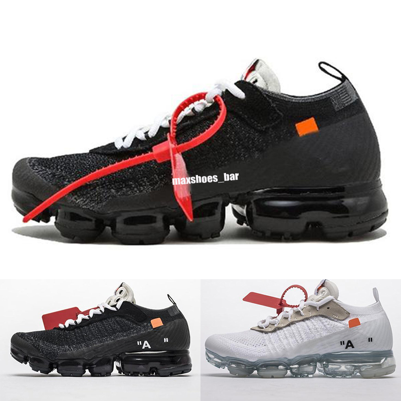 

2021 Newest Off Men Women running shoes fly 2.0 knit Racer Black Red Green Grey Mesh Lightweight Breathable sports sneakers 36-45 A11, Color 1