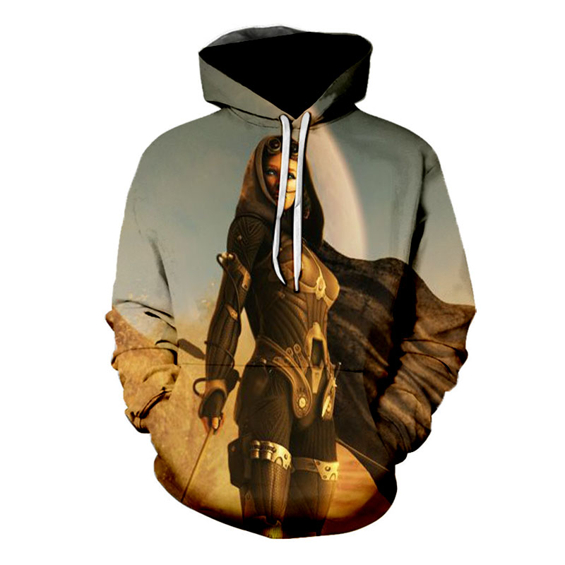 

Game League of Legends Sand Dune Goddess Pattern 3D Printing LOL Sweatshirt Men's Women's Fashion Hoodie Harajuku Hip Hop Pullover, White;black