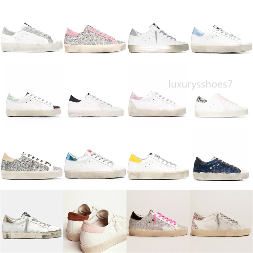 

Italy Brand Golden Hi Star Sneakers platform sole Casual Shoes luxury Classic White Do-old Dirty Designer Fashion Leopard Tail Ma urshoeszone, Star38