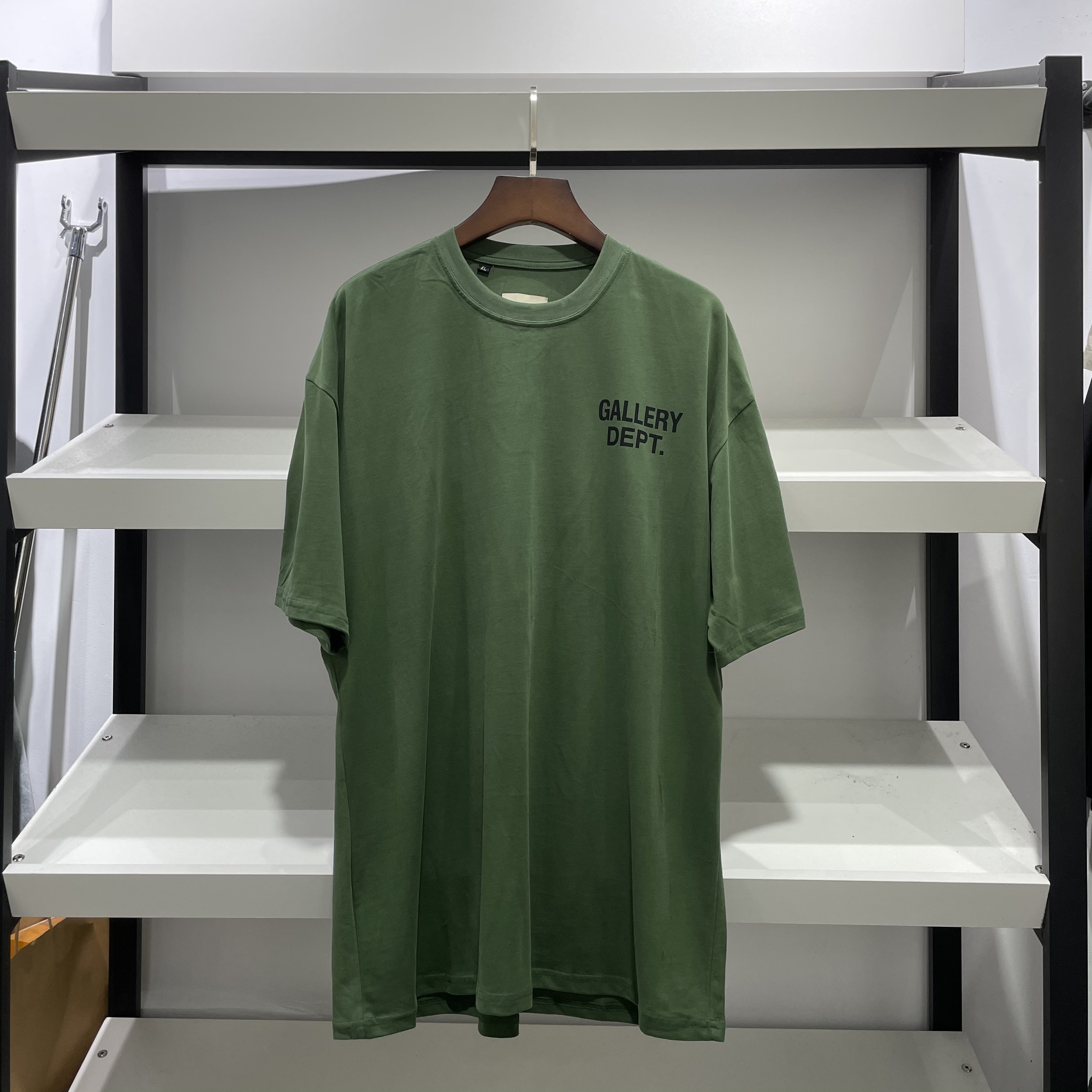 

Men' Tees GALLERY DEPT HOLLUWOOD print distressed short sleeves T-shirts, Green