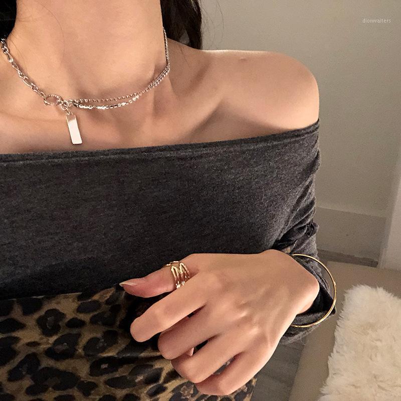 

Womnes Necklace Punk Women Metal Gold Chain Female Choker For Womens Jewelry 2021 Neck Chains