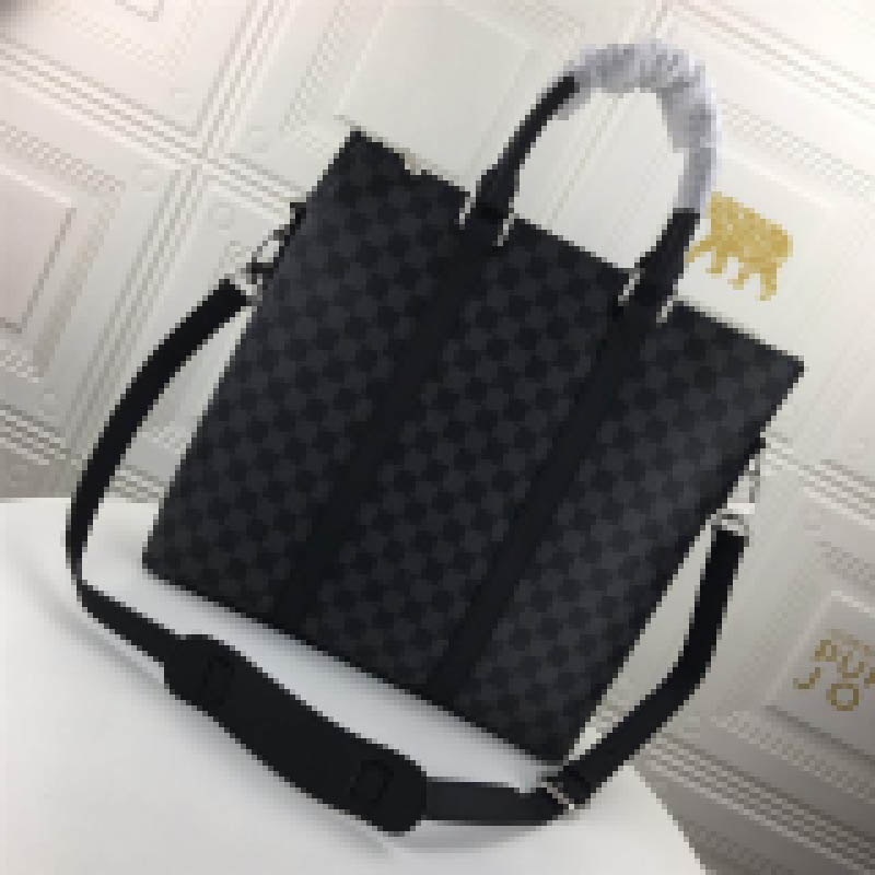 

Damiera Fit Pvc Black N40000 Tote Anton Graphite Damier canvas 2WAY Bag Size: 34 x 37 x 7CM