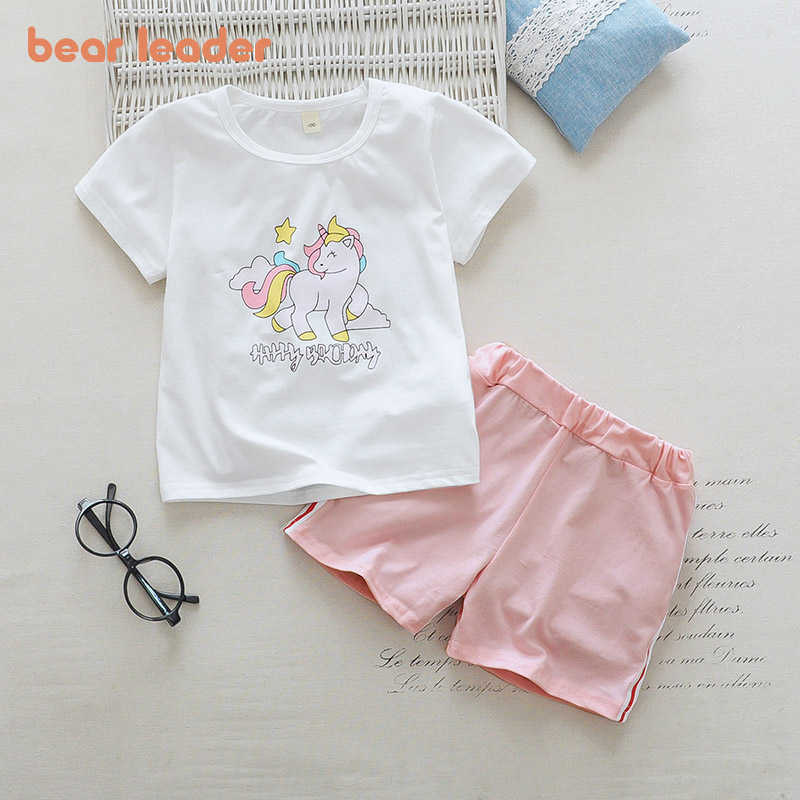 

Bear Leader Fashion Kids Girls Summer Clothing Sets Girl Baby Cartoon T-shirt And Shorts Outfits 2Pcs Children Casual Clothes 210708, Ah4384yellow