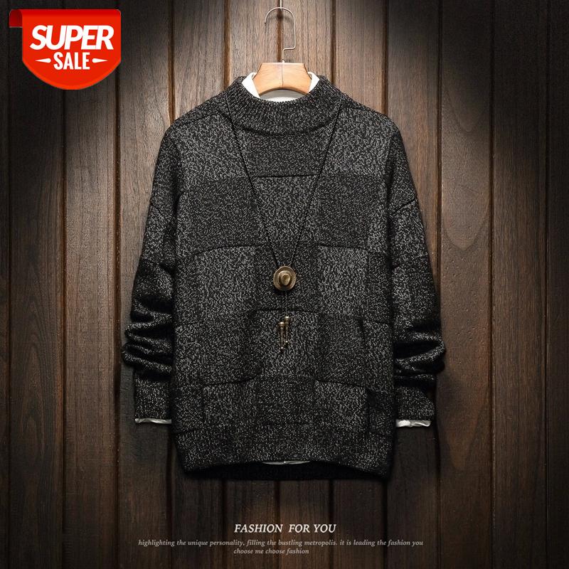 

Men'S Sweaters Spring Autumn Winter Clothes 2021 Pull OverSize -4XL 5XL Korea Style Casual Standard Pullovers #wi52, White;black