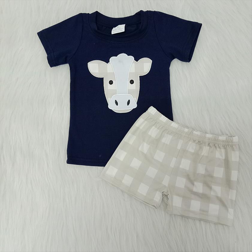 

summer children toddler baby boy shorts set outfit kid clothing 2 pcs clothes, White