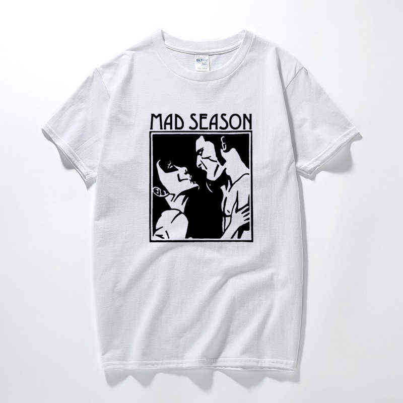 

Mad Season Above T Shirt Music Grunge Rock Alice In Chains Screaming Trees New Summer Men clothing Cotton Men tshirt Euro Size Y220214, White