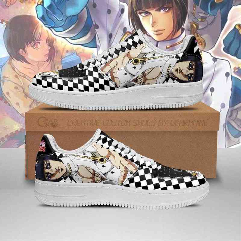

Diy Anime Fan Sneakers Shoes Boots Bruno Bucciarati Jojo Gift Idea Mens Trainers Breathable Mesh Athletic Road Running Nastics, Others