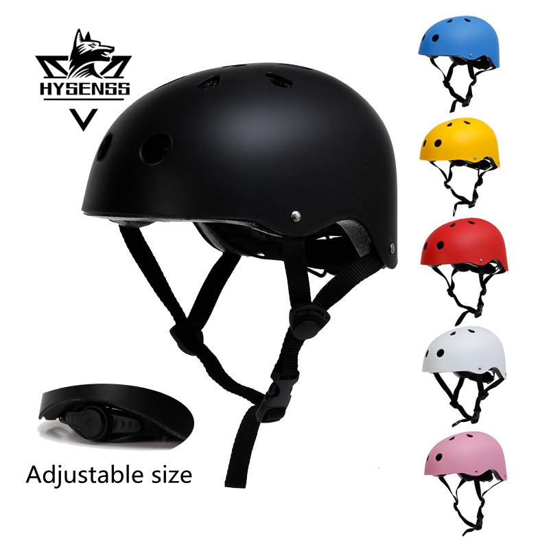 

Cycling Helmets Hysenss Safety Helmet Adult Teenager Bicycle Cycle Bike Scooter BMX Skateboard Skate Stunt Bomber Hat, Matte black