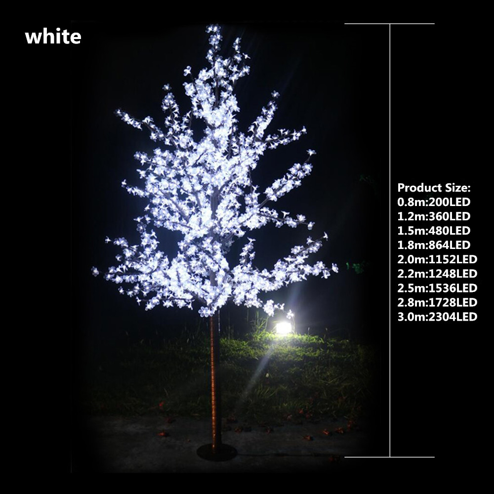 

Outdoor Waterproof Artificial 1.5M Christmas Light LED Cherry Blossom Tree Lamp 480PCS For Home Festival Decoration