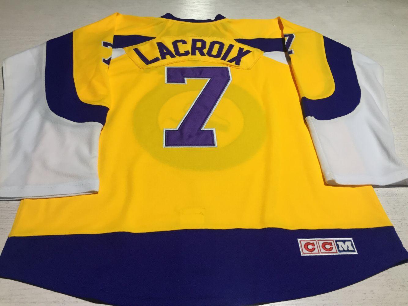 

1973-74 CCM ANDRE LACROIX New York Golden Blade WHA Retro Hockey Jerseys Custom Any Number and Name S-5XL, Yellow