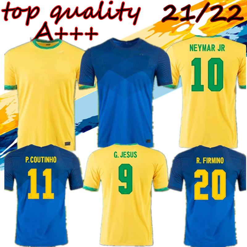 

2021 2022 brazils Richarlison G.JESUS soccer jerseys camiseta Copa America 2122 COUTINHO FIRMINO Marquinhos Casemiro brasil football shirt, Away