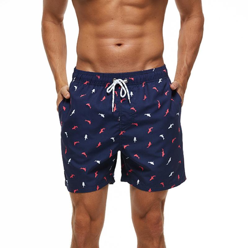 

Men's Shorts Swimwear Swim Trunks Beach Board Swimming Pants Swimsuits Mens Running Sports Surffing, White;black
