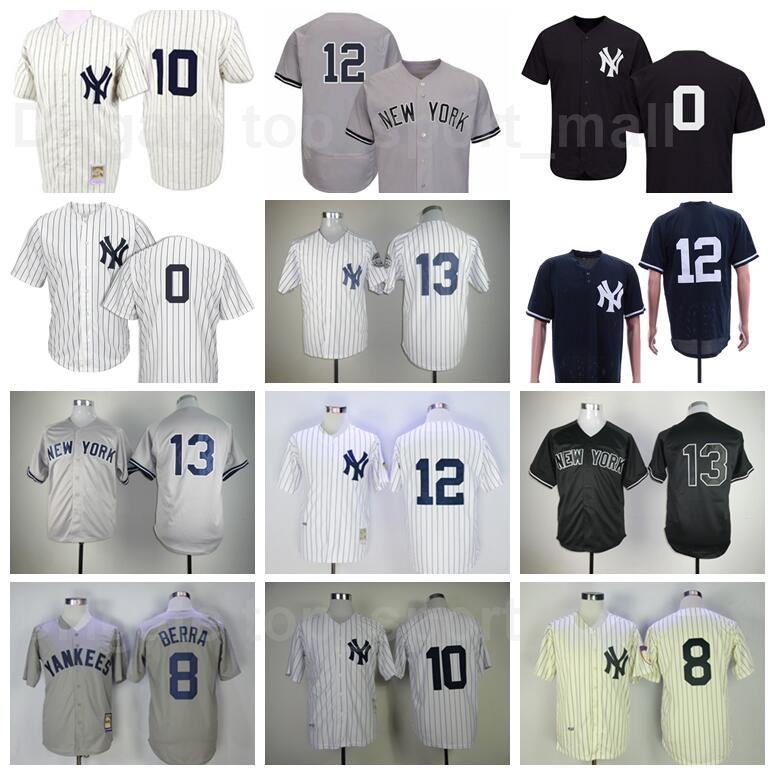 

Retro 1929 1939 1951 Vintage Baseball 8 Yogi Berra Jersey Retire 10 Phil Rizzuto 12 Wade Boggs 13 Alex Rodriguez 0 Adam Ottavino, Blue;black