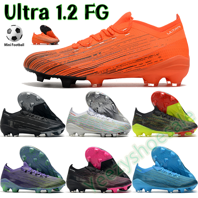 

Soccer cleats football shoes ultra 1.2 FG men sports sneakers white black multi-color bright blue purple volt red mens trainers US 7-11.5, Bubble wrap packaging