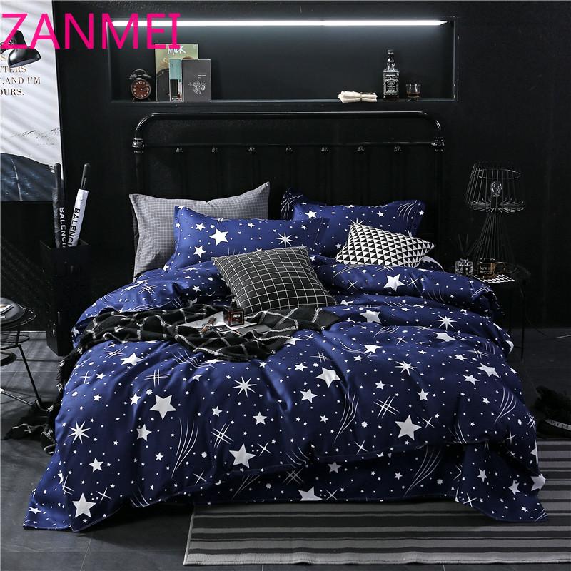 

Blue star Bedding Sets Duvet Cover cartoon boys Bed Sheets Pillowcases  queen king quilt Comforter cover kids bedclothes, Style1