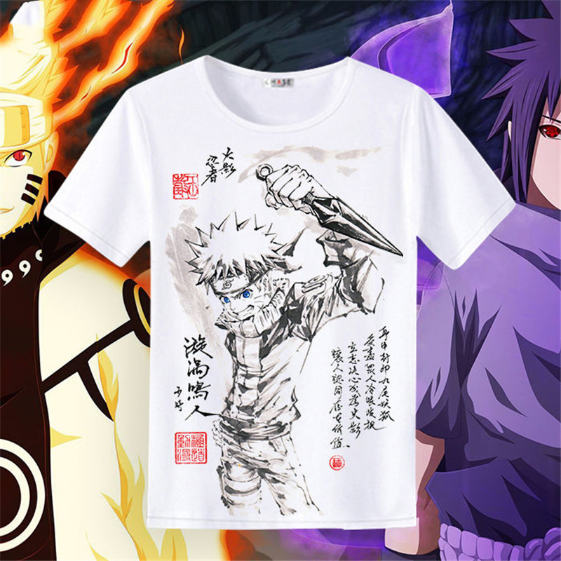 

2021 New Legal Naruto Streetwear Masculino Vero Amine Sasuke Camiseta Casual Dos Desenhos Animados Harajuku Topos Engraado Japo Tshirt F11w