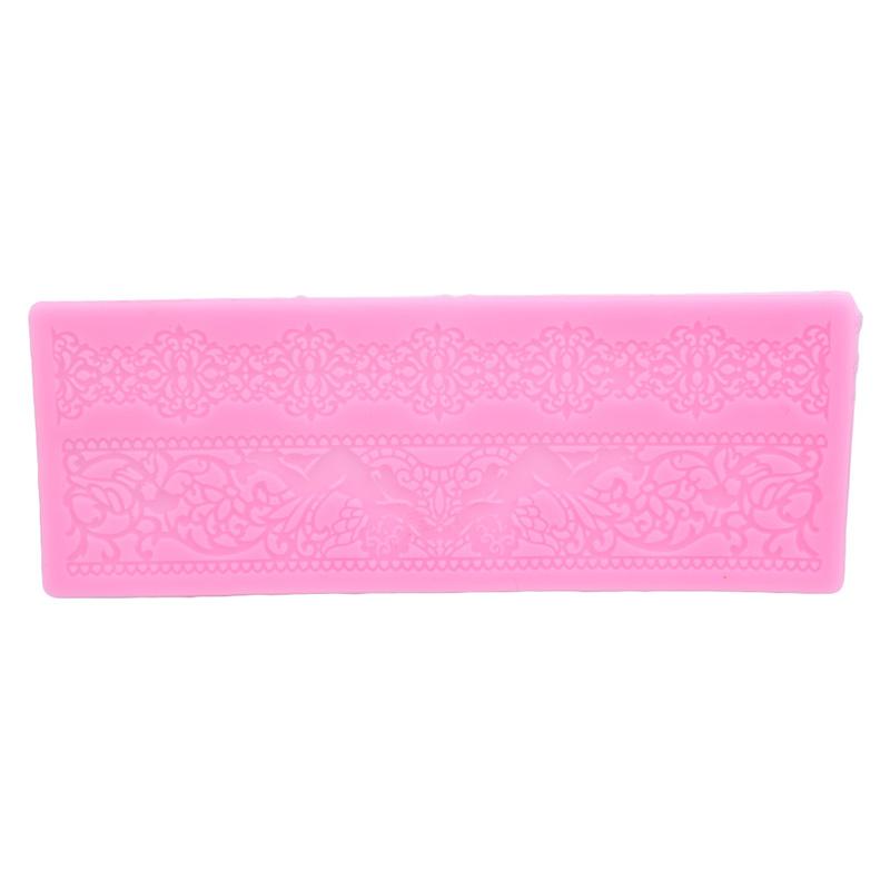 

Silicone Fondant Mold Lace Pattern Mold DIY Embossed Cake Edge Silicone Pad Cake Baking Tools Wedding