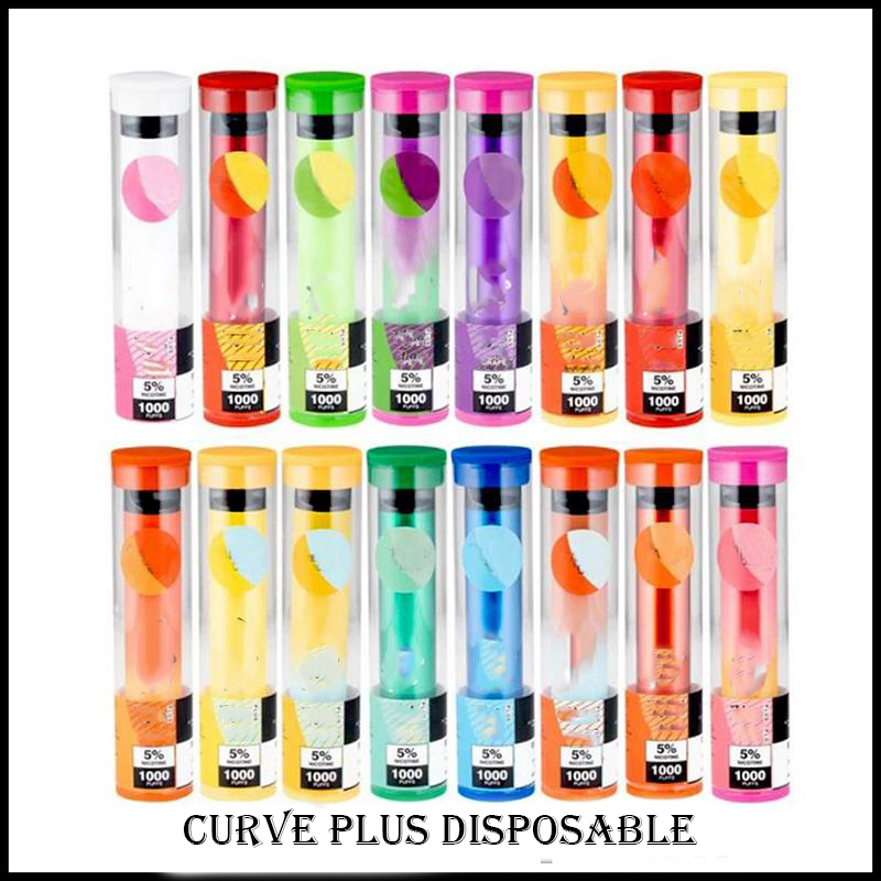 

CURVE Plus disposable vape pen 1000Puffs Pre-Filled 4ml Pods Cartridges 850mAh Battery Vapor Device E Cigarettes Bars Vaporizer VS loy edge